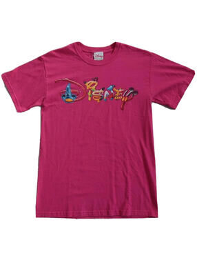 Disney Men's or Women's Pink Graphic Souvenir T Shirt Small